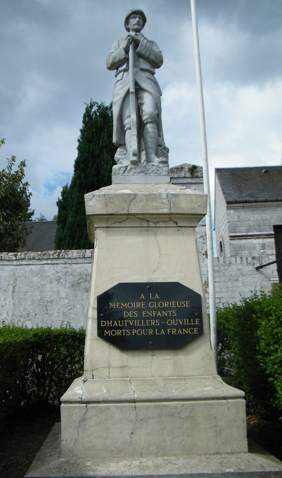 Hautvillers-Ouville, Somme, Fr, monument (2)