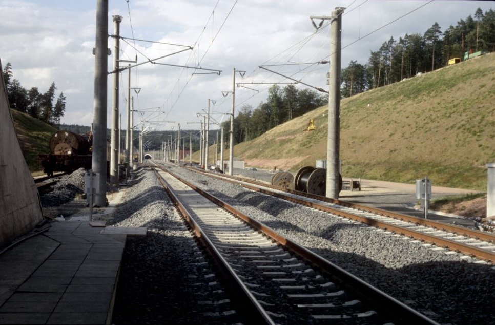 Kirchheim Betriebsbahnhof from Krämerskuppe Tunnel