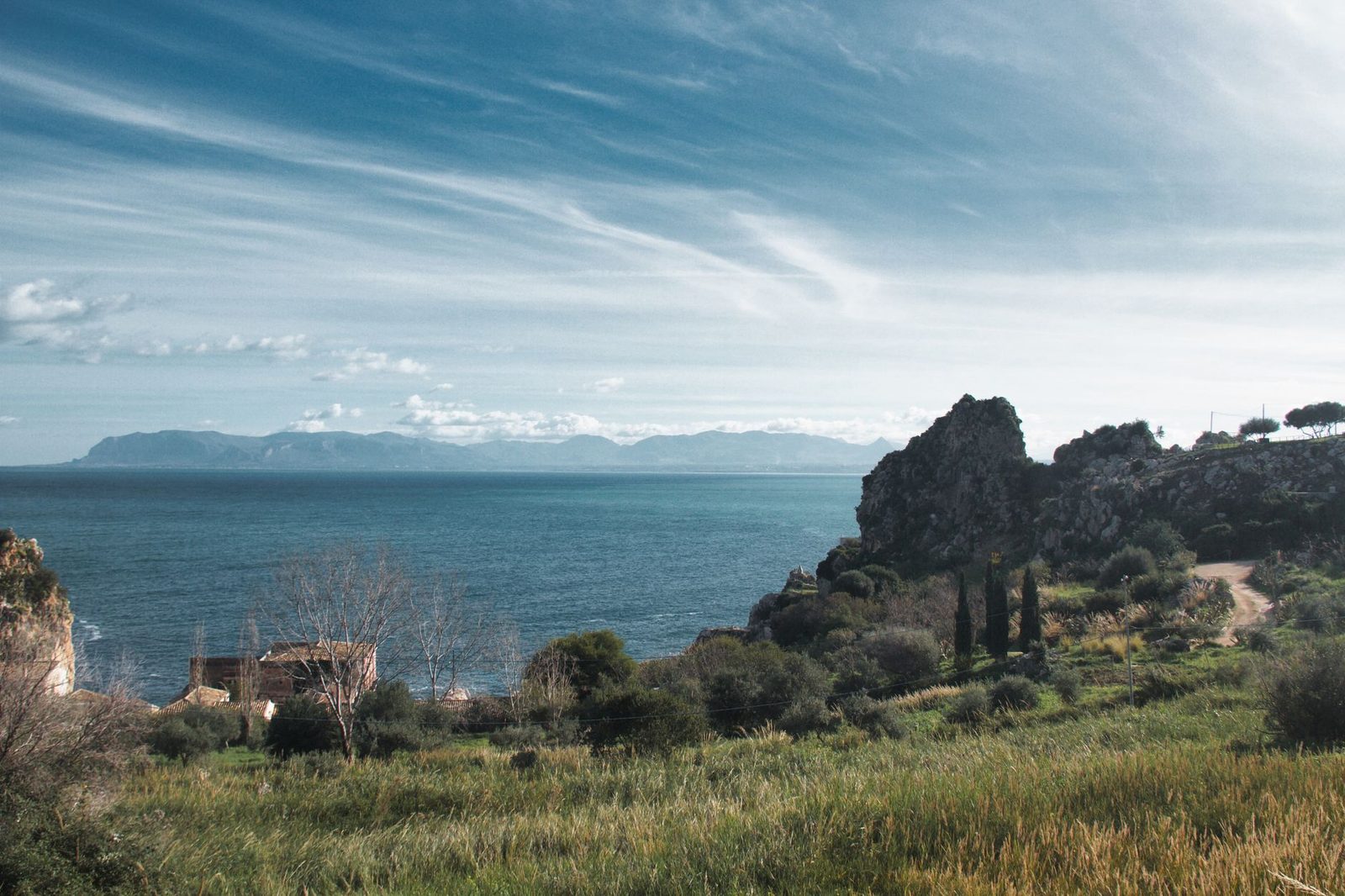 Stunning landscape of Zingaro Nature Reserve with the Mediterranean Sea in Sicily, Italy.