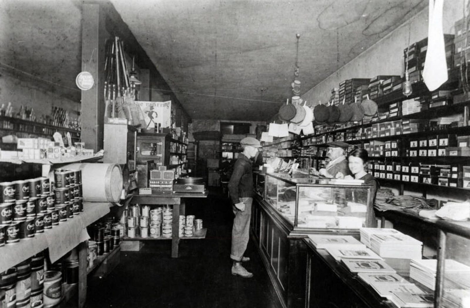 Marie Theresa Groh (Zagelow) at the Groh brothers' store — from Christy's research