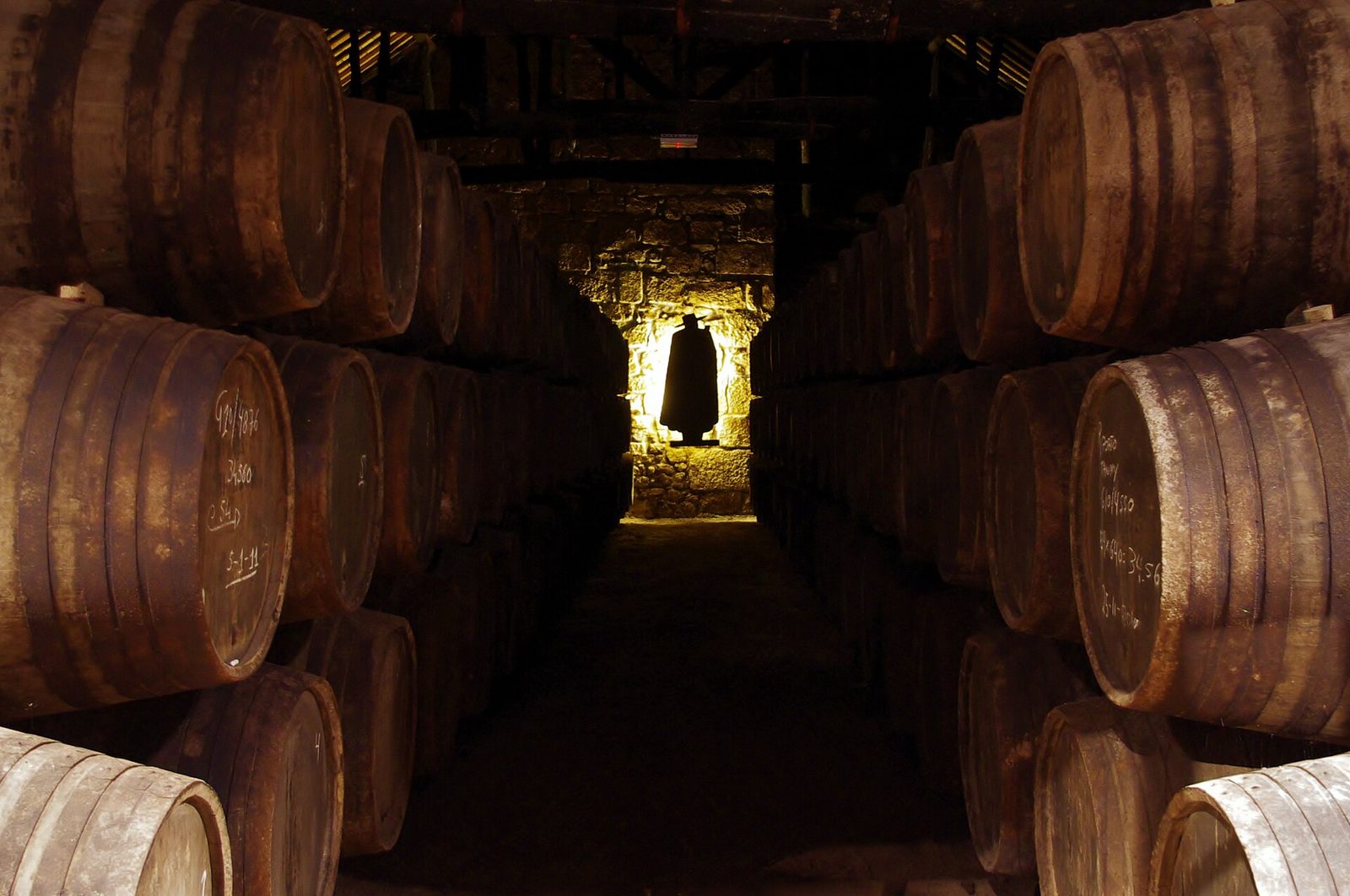 Aging Room at Sandeman Port in Vila Nova de Gaia - Apr 2011