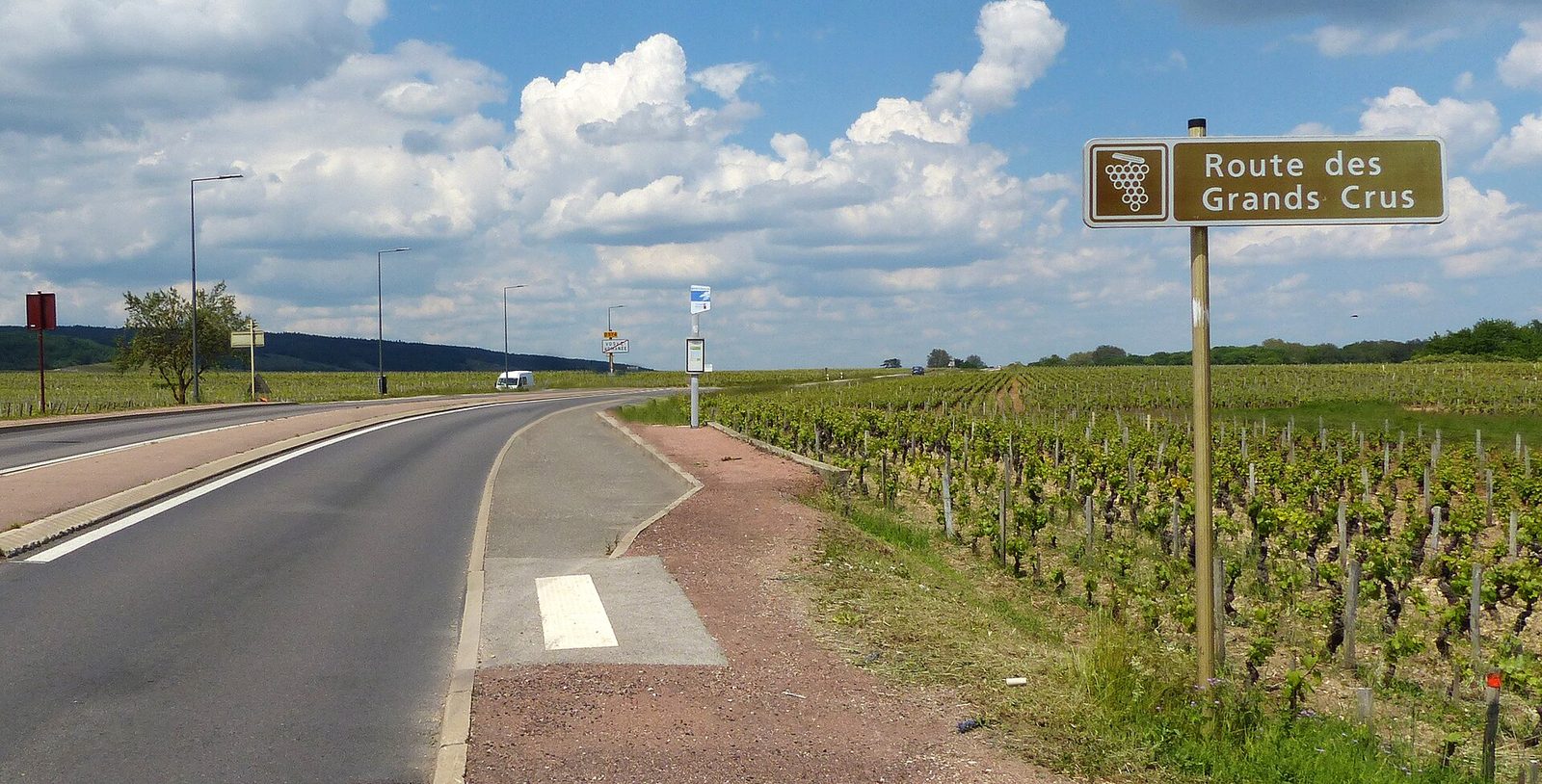 Panneau Route des Grands Crus Vosne-Romanée